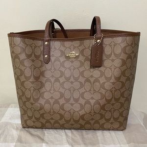 Coach Brown Reversible Bag